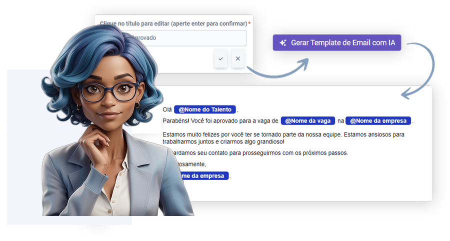 Templates de e-mail sob medida