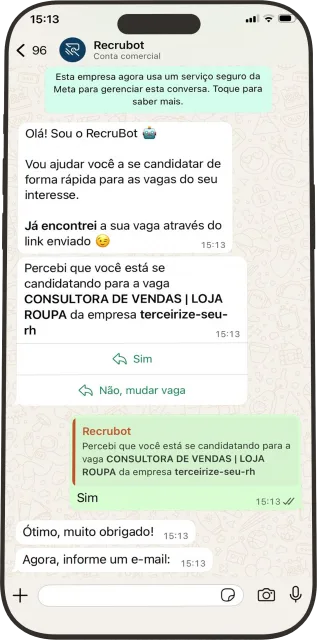 Candidatura pelo WhatsApp